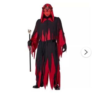 Adult Red and Black Demon Costume